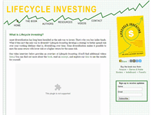 Tablet Screenshot of lifecycleinvesting.net